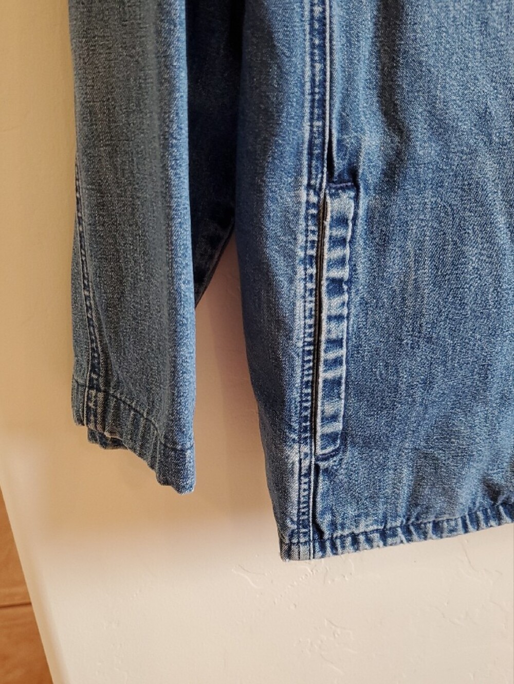 Talbots Mid-Blue Denim Shacket Jacket XL - Picture 5 of 9